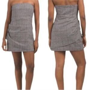 House of Harlow 1960 Checkered Bodycon Mini Dress